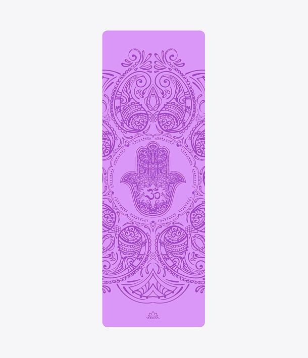 Neklouzavá podložka na jógu HAMSA PURPLE