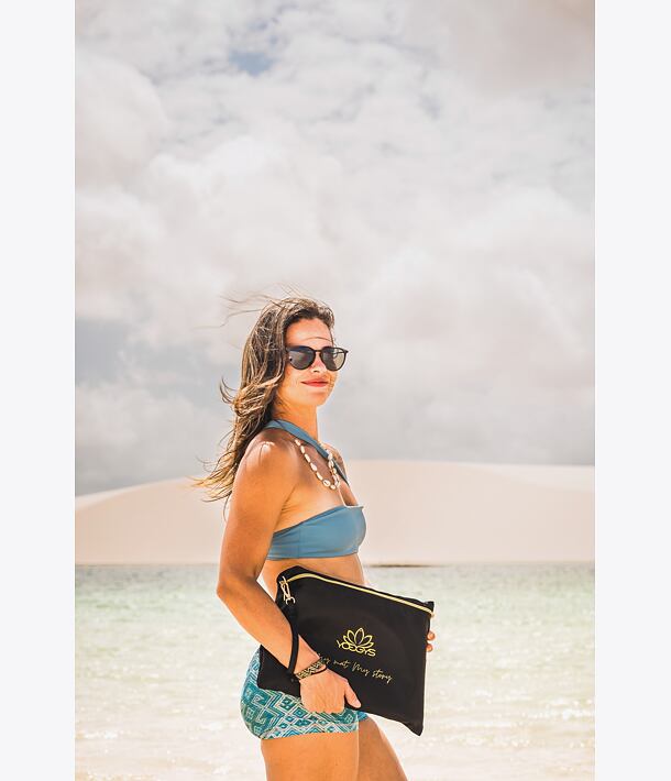 Luxusní přenosná taška na cestovní podložku černá