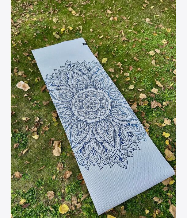 Podložka na cvičení bílá MANDALA