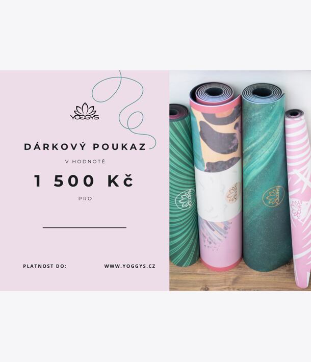 Dárkový poukaz v hodnotě 1500 Kč