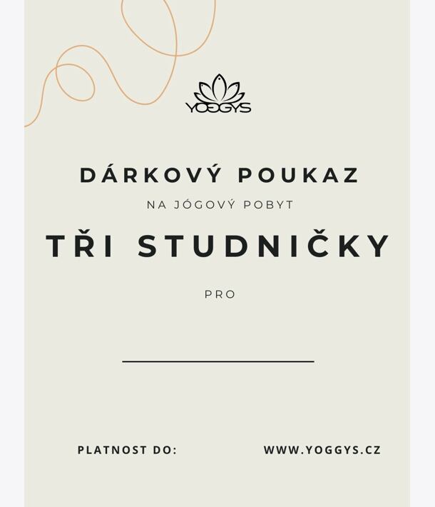 Dárkový voucher na selfcare & wellness pobyt s jógou u Třech Studniček na Slovensku