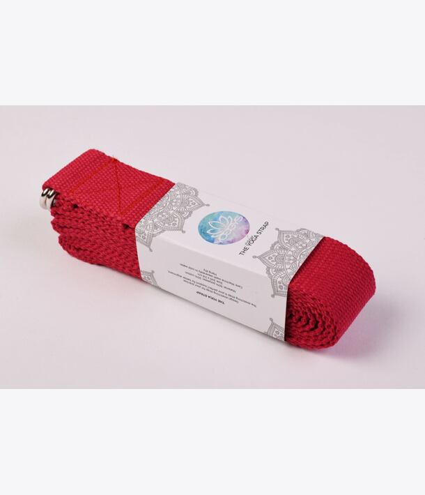 YOGGYS - STRETCHING STRAP JÓGOVÝ POPRUH [MALINOVÁ]