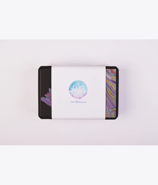 Cihlička na jógu černá LOTUS BLOSSOM