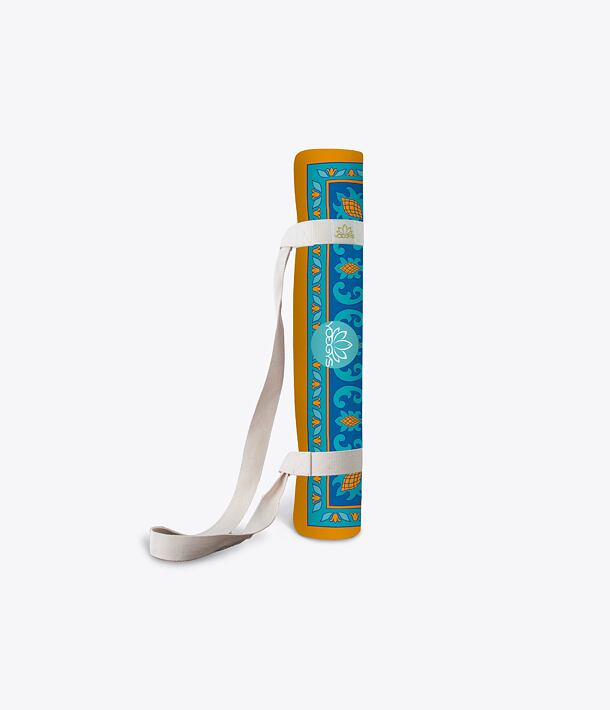  jógová podložka orientální koberec na jógu v barvě petrolejová