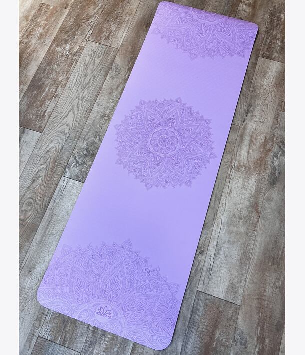 Podložka na cvičení tpe BASIC MANDALA LILA