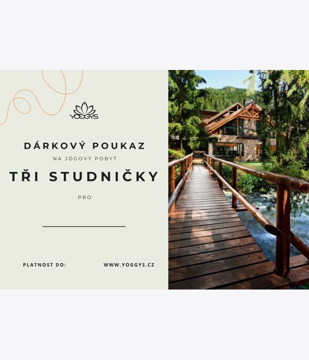 Dárkový voucher na selfcare & wellness pobyt s jógou u Třech Studniček na Slovensku