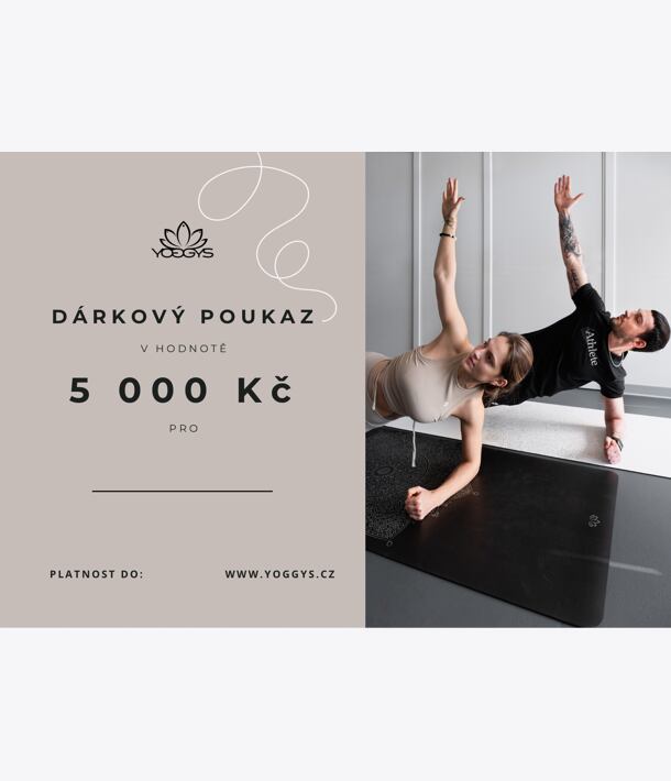 Dárkový poukaz v hodnotě 5000 Kč