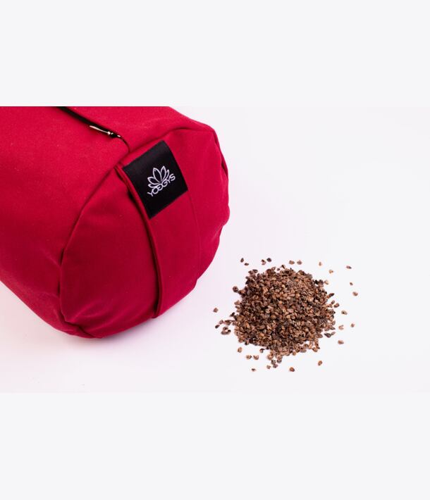 YOGGYS - meditační bolster, červená