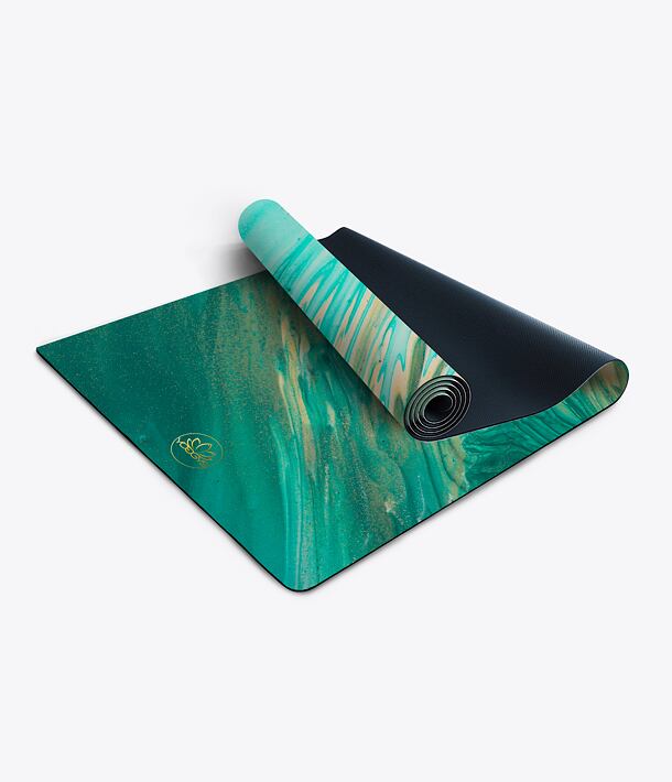 YOGGYS [AQUA] designová jógová podložka z ekologického materiálu, AQUA