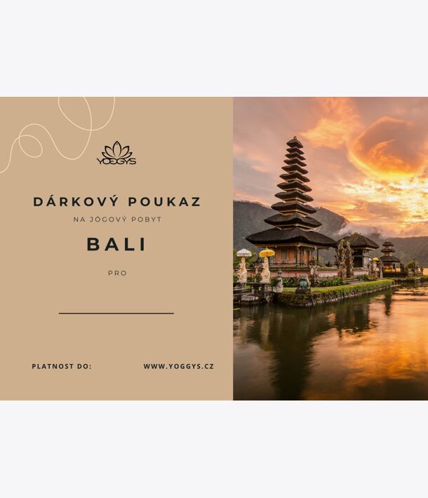 dárkový voucher na pobyt s jógou na Bali