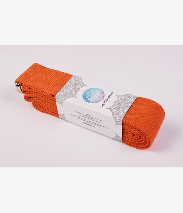 YOGGYS - STRETCHING STRAP jógový popruh [ORANŽOVÁ]