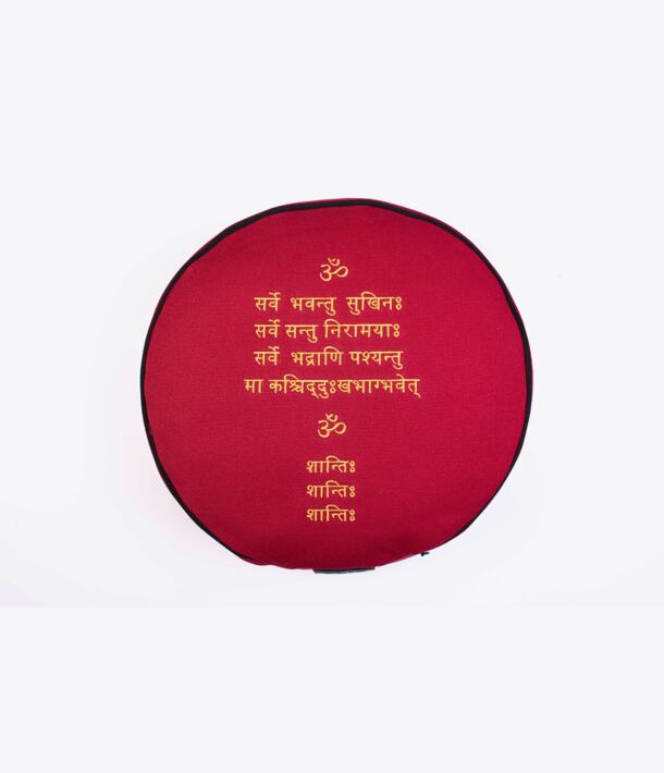 YOGGYS - meditační polštář, červená [MANTRA]