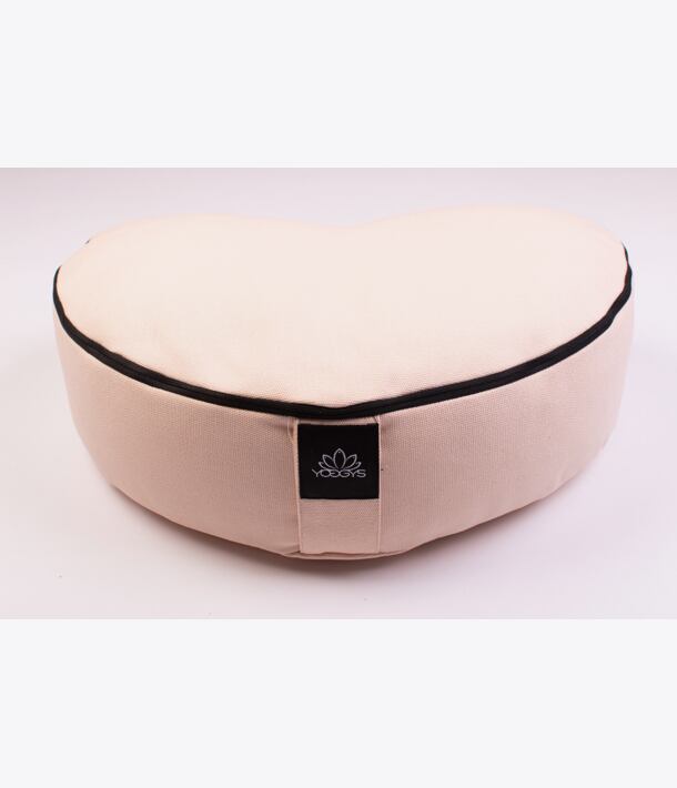 YOGGYS - meditační polštář [SRDCE], krémová