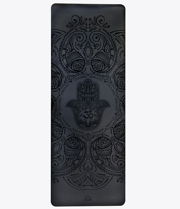profesionální jógová podložka z přírodní gumy ALL YOGA MAT HAMSA BLACK