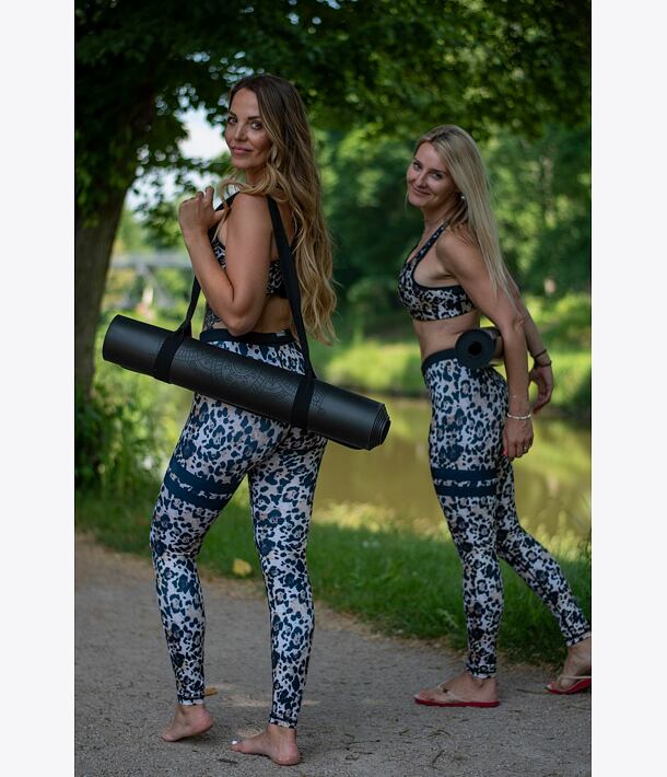 profesionální jógová podložka z přírodní gumy ALL YOGA MAT černá HAMSA 