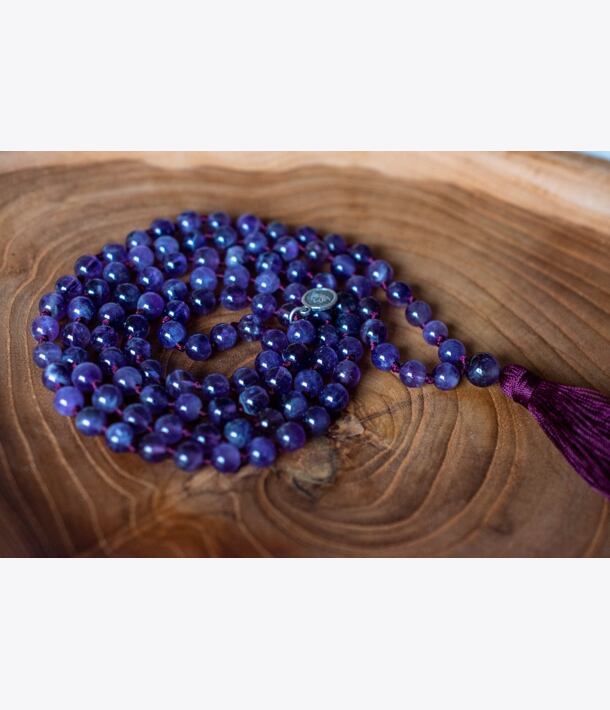 Meditační mala - ametyst
