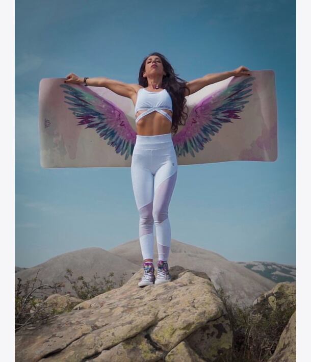 neklouzavá podložka na cvičení, freedom OPEN YOUR WINGS