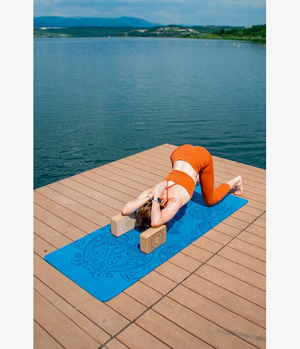 cihličky na cvičení korkové s mandalou YOGGYS