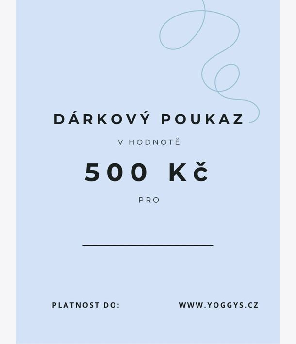 Dárkový poukaz v hodnotě 500 Kč
