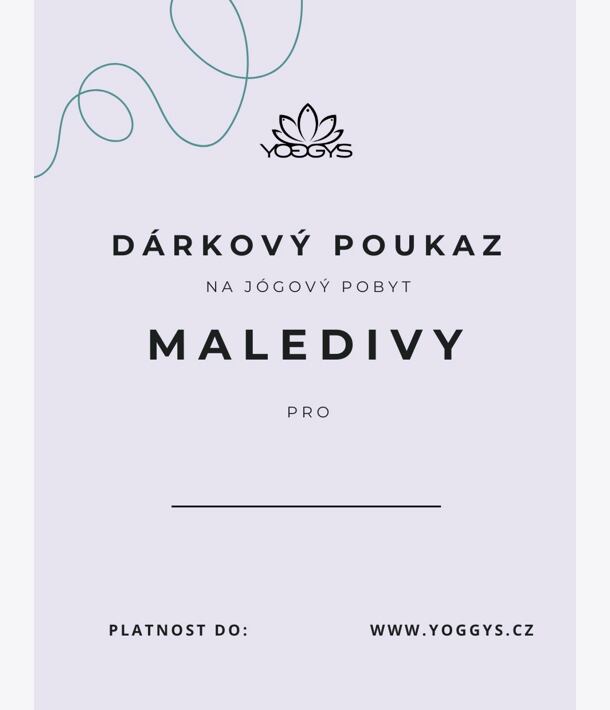 Dárkový voucher na pobyt s jógou na Maledivách