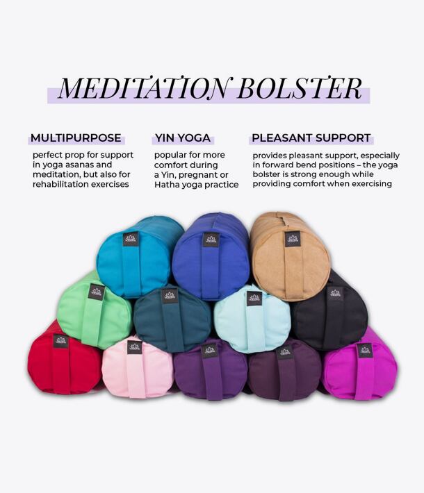 YOGGYS - meditační bolster, jógová pomůcka