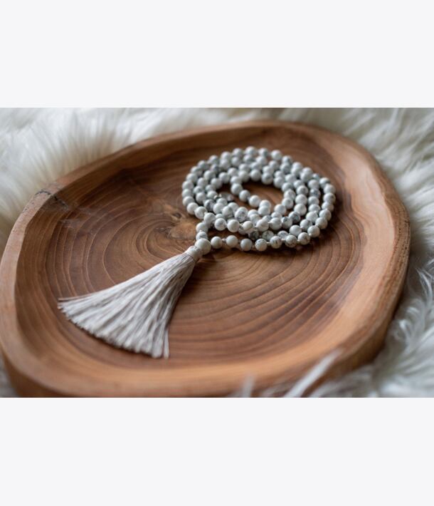 Meditační mala - magnezit