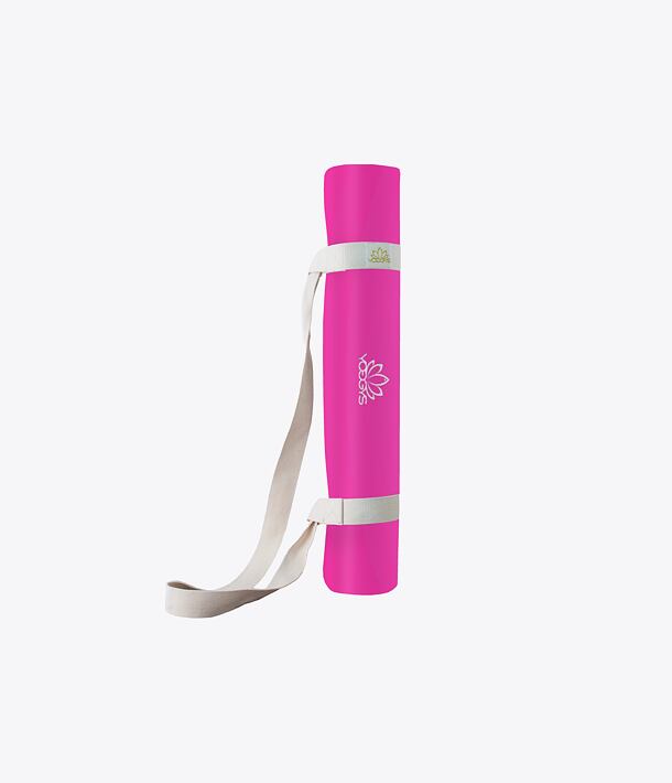 YOGGYS [LOTUS BLOSSOM] růžová designová jógová podložka s mandalou