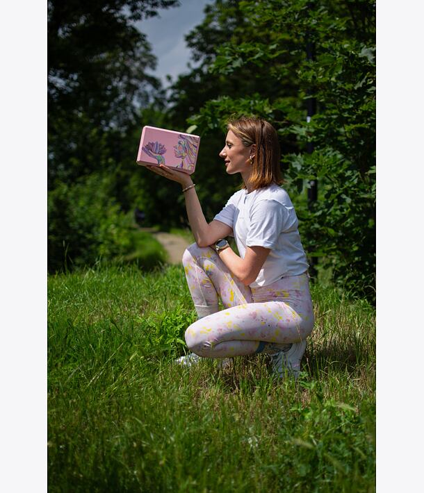 YOGGYS Cihlička na jógu růžová LOTUS BLOSSOM