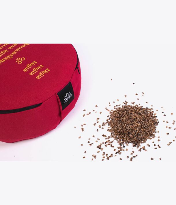 YOGGYS - meditační polštář, červená [MANTRA]