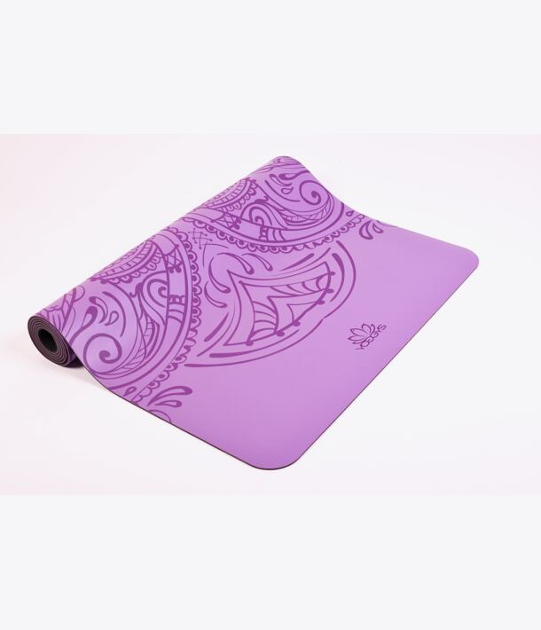 profesionální jógová podložka z přírodní gumy ALL YOGA MAT fialová HAMSA 