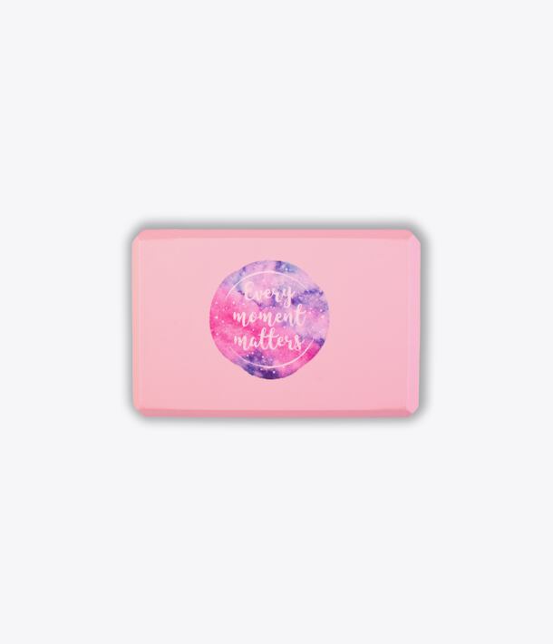Cihlička na jógu růžová EVERY MOMENT MATTERS