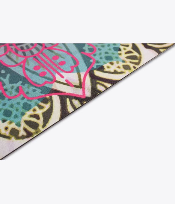 YOGGYS [SUCCULENT MANDALA] zelená designová jógová podložka s mandalou