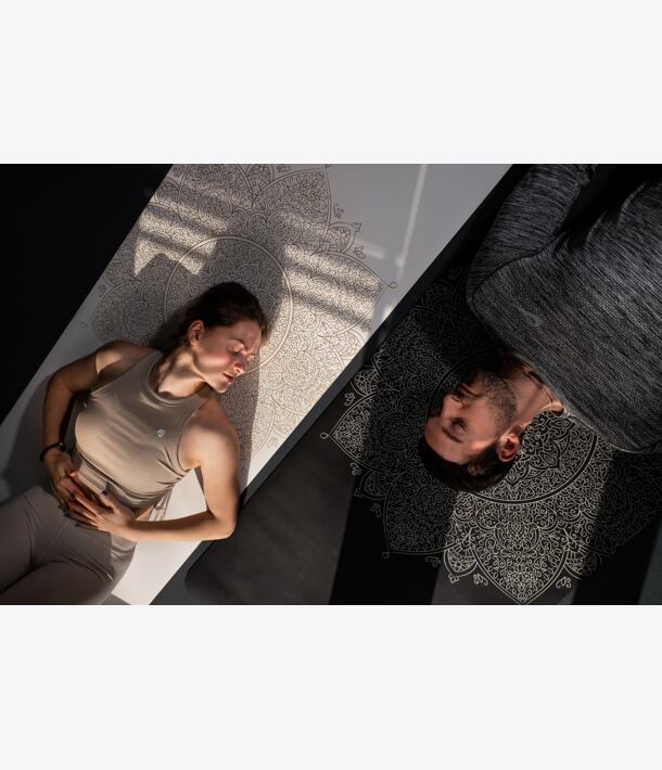 mandala gold, jógová podložka, profesionální podložka na jógu, jógamatka