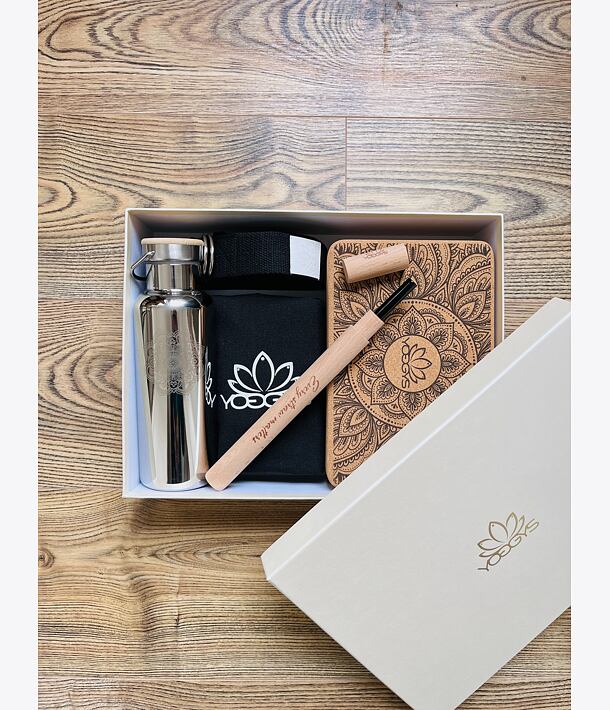 Dárkový set s termo láhví a korkovou cihličkou - BLACK SOUL