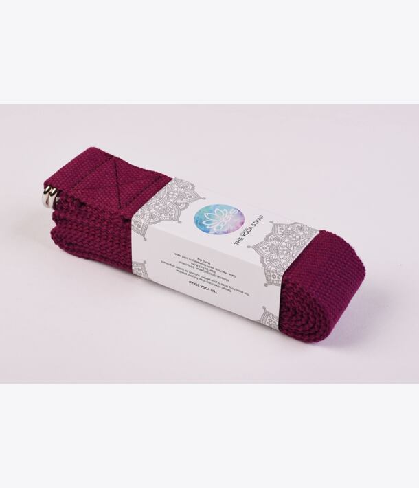 YOGGYS Pásek na jógu PURPUROVÁ