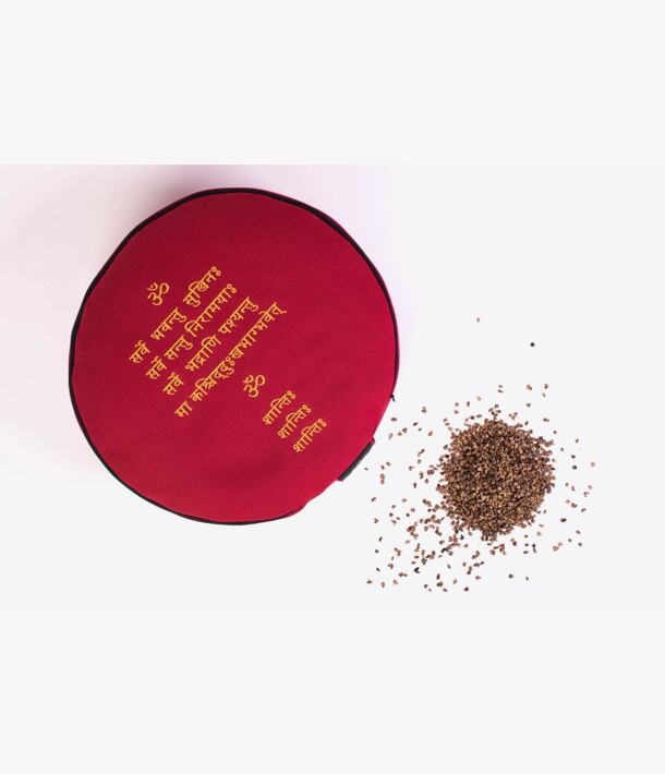 YOGGYS - meditační polštář, červená [MANTRA]