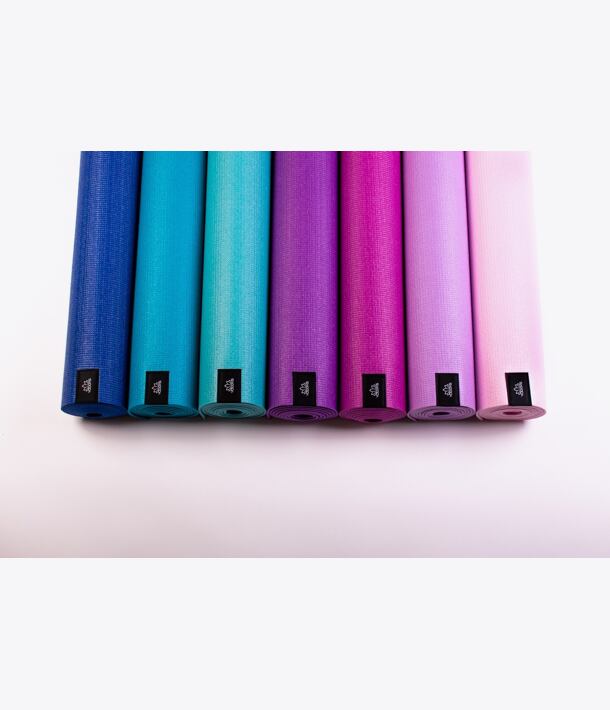 YOGGYS - barevná jógová podložka z PVC materiálu