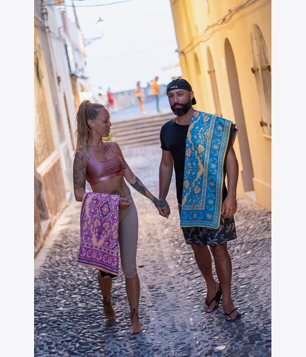 jógová podložka orientální koberec na jógu barevný