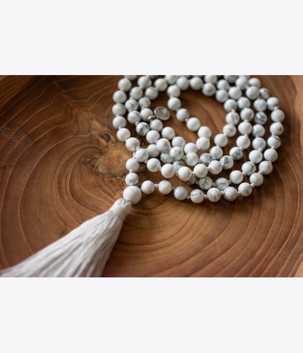Meditační mala - magnezit
