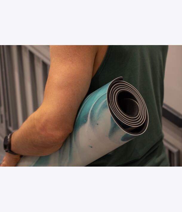 YOGGYS [AQUA] designová jógová podložka z ekologického materiálu