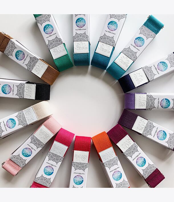 YOGGYS - STRETCHING STRAP jógový popruh [BORŮVKOVÁ]