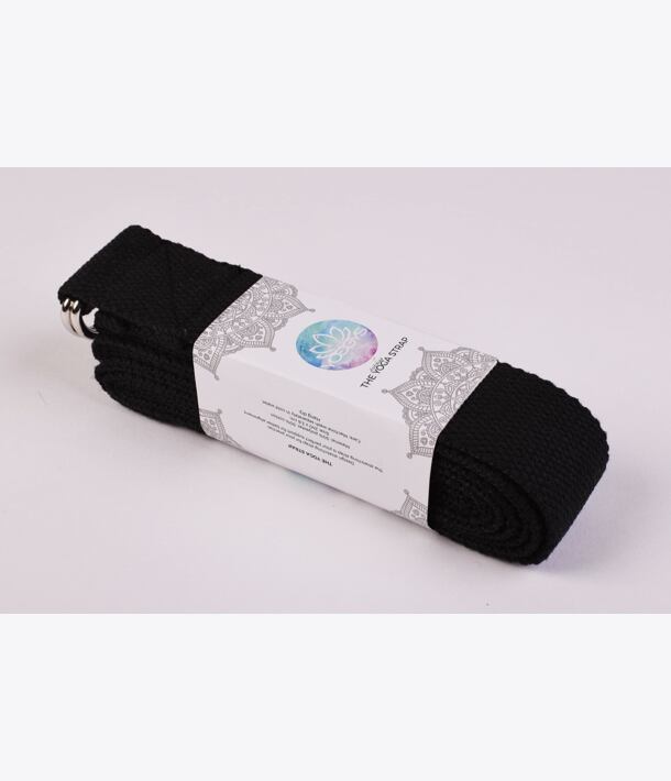 YOGGYS - STRETCHING STRAP JÓGOVÝ POPRUH [ČERNÁ]