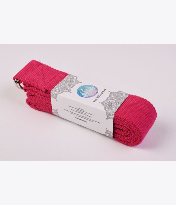 YOGGYS - STRETCHING STRAP JÓGOVÝ POPRUH [FUCHSIOVÁ]