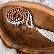Meditační mala - magnezit a rudraksha