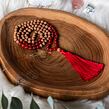 Meditační mala - karneol a rudraksha