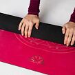 YOGGYS [HAMSA GYPSY SOUL] růžová designová jógová podložka s HAMSOU,