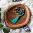 Meditační mala - tyrkys a rudraksha