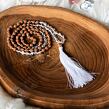Meditační mala - křišťál a rudraksha