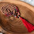 Meditační mala - turmalín a rudraksha