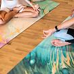 YOGGYS jógová podložka AQUA neklouzavá jógamatka, meditace, AQUA